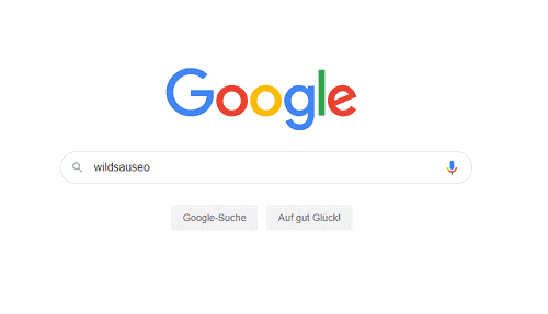 Google Suche nach "wildsauseo"
